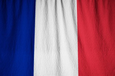 Closeup rüzgarda karıştırdı Fransa bayrağı, Fransa bayrağı