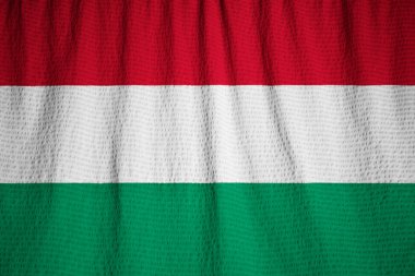Closeup rüzgarda karıştırdı Macaristan bayrağı, Macaristan bayrağı