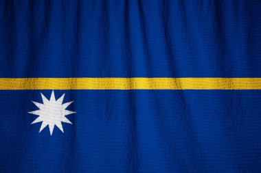 Rüzgarda karıştırdı Nauru bayrak, Nauru bayrak closeup