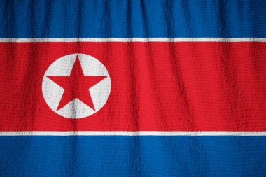 Closeup karıştırdı Kuzey Kore bayrağı, Kuzey Kore bayrağı