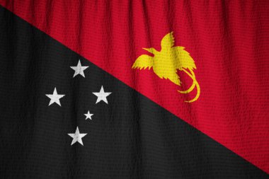 Closeup karıştırdı Papua Yeni Gine bayrağı, Papua Yeni Gine bayrağı 