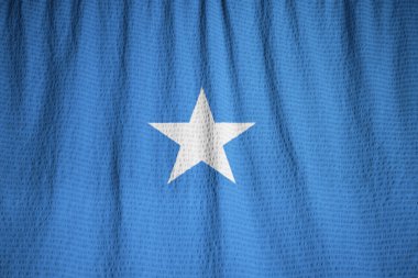 Closeup rüzgarda karıştırdı Somali bayrağı, Somali bayrağı