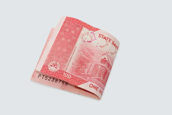 Pakistańskie Rupii Pakistańskie Banknoty Walutowe 100 Rupii — Zdjęcie stockowe