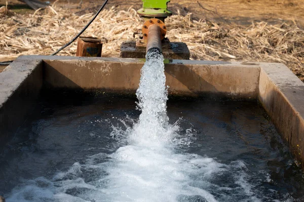 Pompe Turbine Système Irrigation Sur Terrain Dans District Pakpattan Punjab — Photo