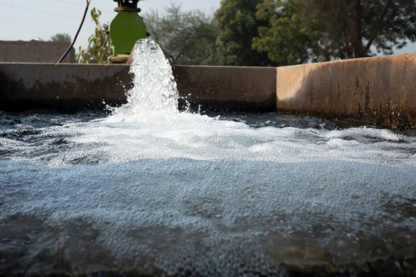 Bomba Turbina Sistema Irrigação Campo Distrito Pakpattan Punjab Paquistão — Fotografia de Stock