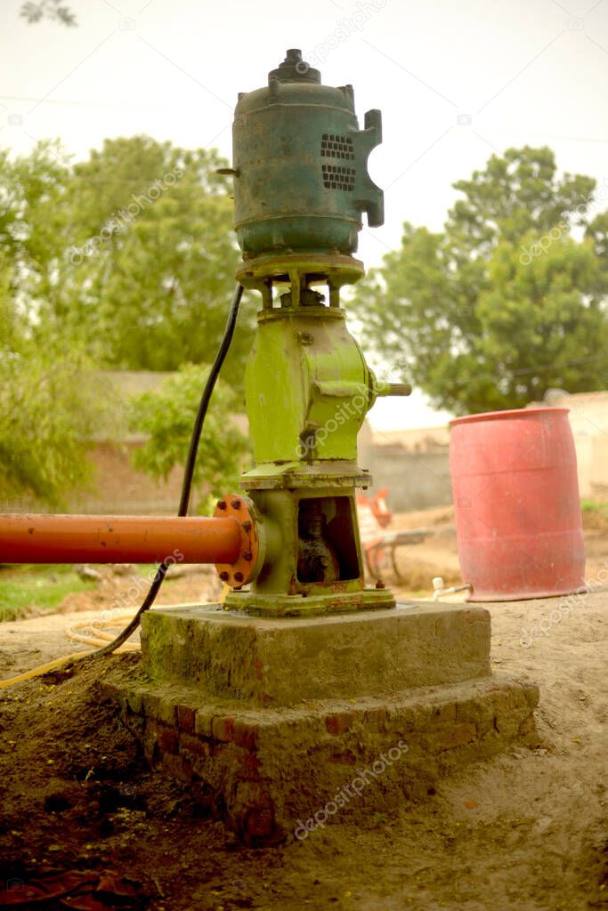 Turbine Pump, Field Irrigation system in Pakpattan District, Punjab, Pakistan