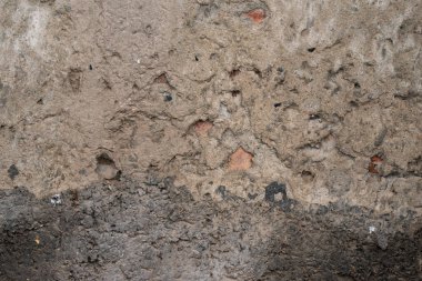 Arka plan, yüzey ve gri çimento desenleri için eski gri beton duvarların dokusu.