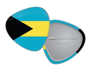 Vektör bayrağı rozeti serisi - Bahama Adaları