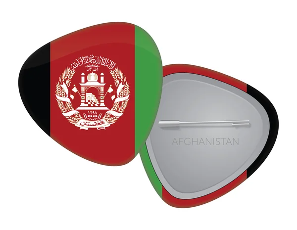 Vektor zászlós jelvény sorozat - Afganisztán — Stock Vector