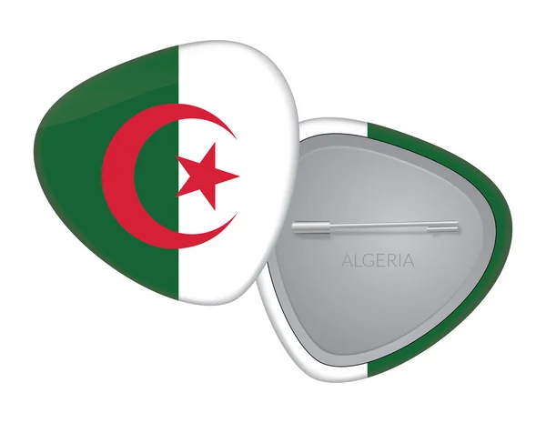 Vektör bayrağı rozeti serisi - Cezayir — Stok Vektör