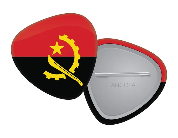 Vector Flag Badge Series - Angola — Stock Vector