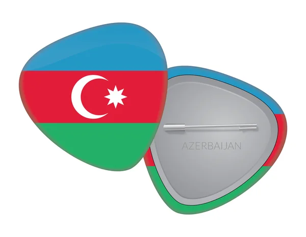 Vektor vlajky odznak Series - Ázerbájdžán — Stockový vektor