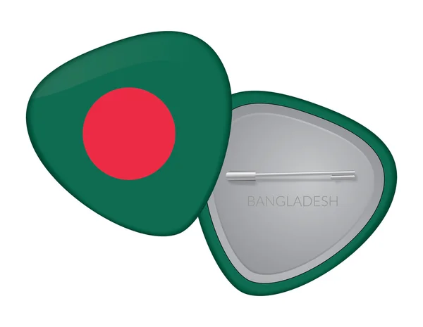 Vektor zászlós jelvény sorozat - Banglades — Stock Vector