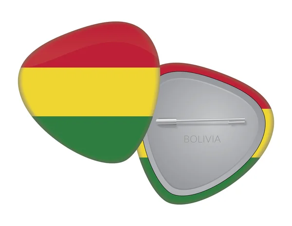 Vector bandera insignia serie - Bolivia — Archivo Imágenes Vectoriales