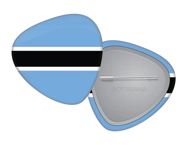 Vector Flag Badge Series - Botswana — Stock Vector