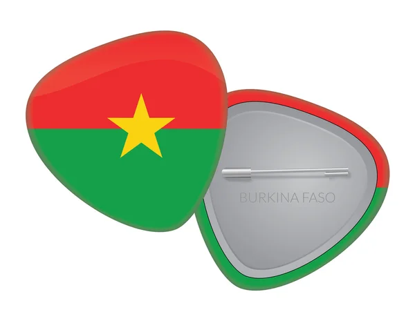 Serie Vector Bandera Insignia - Burkina Faso — Archivo Imágenes Vectoriales