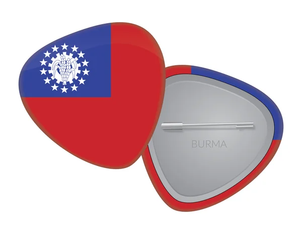 Wektor flaga odznaka serii - Birma — Wektor stockowy
