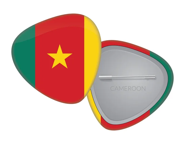 Serie de insignias de bandera vectorial - Camerún — Archivo Imágenes Vectoriales
