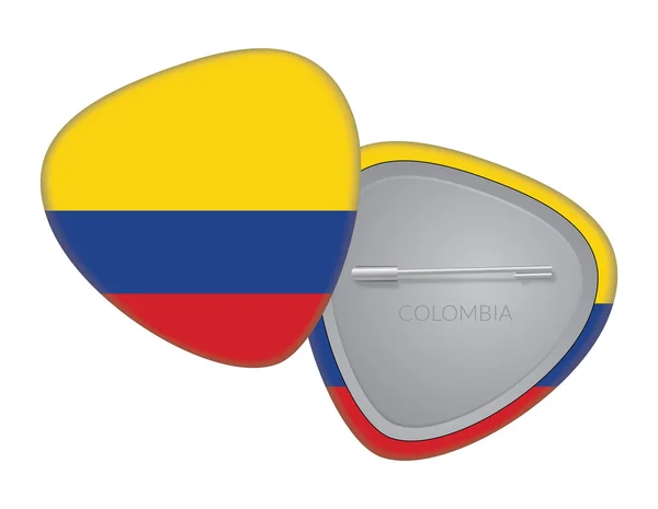 Vector Flag Badge Series - Colombia — Stock Vector