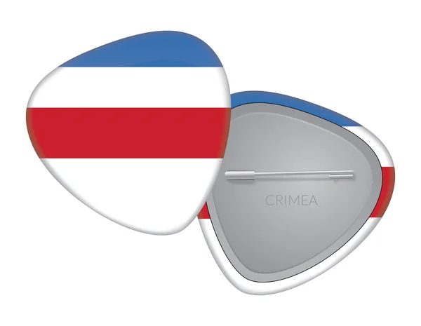 Vector Flag Badge Series - Crimea — Stock Vector