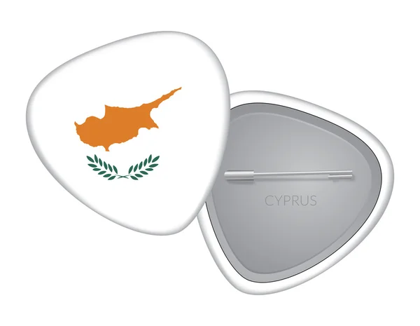 Serie di distintivi della bandiera vettoriale - Cipro — Vettoriale Stock
