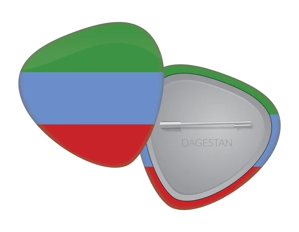 Vektor vlajky odznak Series - Dagestánu — Stockový vektor