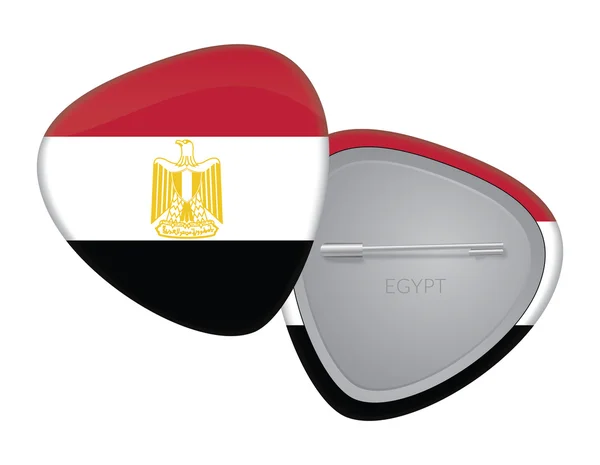 Série d'insignes de drapeau vectoriel - Égypte — Image vectorielle