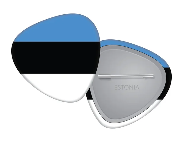 Vector Flag Badge Series - Estonia — Stock Vector