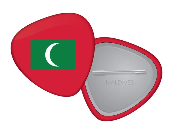 Série de Badge drapeau Vector - Maldives — Image vectorielle