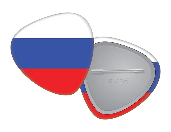 Vector Vlag Badge Series - Rusland — Stockvector