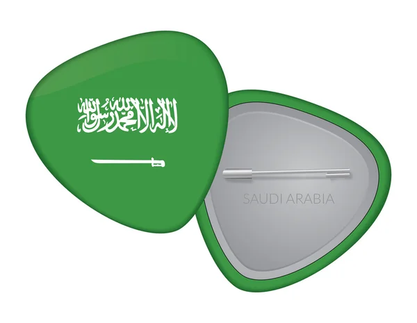 Vector Flag Badge Series - Arabia Saudita — Archivo Imágenes Vectoriales