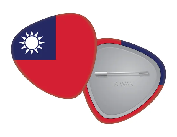 Wektor flaga odznaka serii - Tajwan — Wektor stockowy