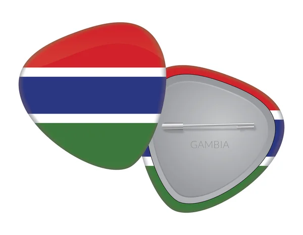 Vector Flag Badge Series - Gambia — Stock Vector