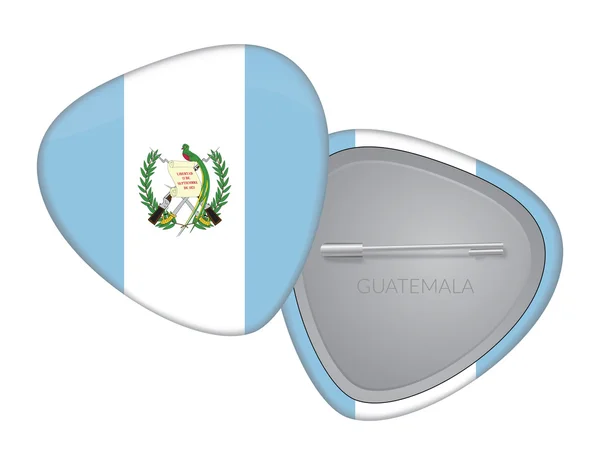 Série d'insignes de drapeau vectoriel - Guatemala — Image vectorielle