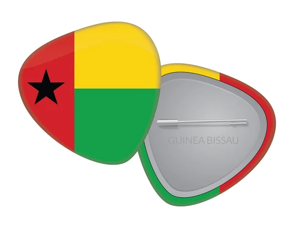 Vector Flag Badge Series - Guinea Bissau — Stock Vector