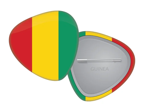 Vector Flag Badge Series - Guinea — Stock Vector