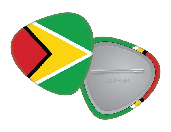 Serie de insignias de bandera vectorial - Guyana — Archivo Imágenes Vectoriales