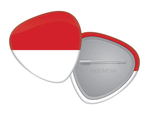 Série de emblemas de bandeira vetorial - Indonésia — Vetor de Stock