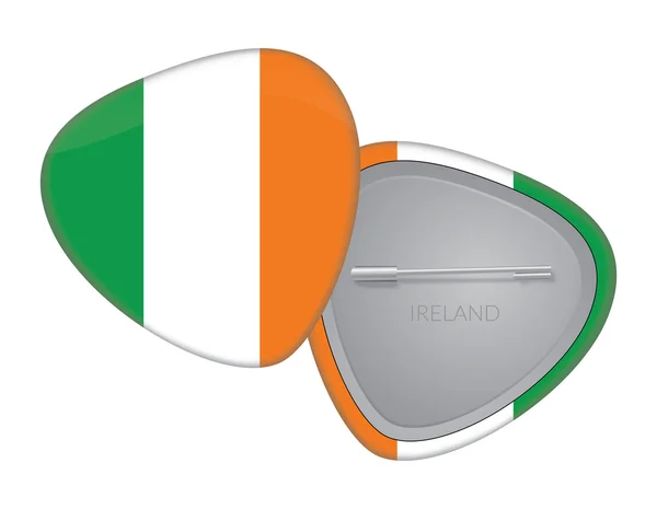 Векторний прапор бейдж серії - Ірландія — стоковий вектор