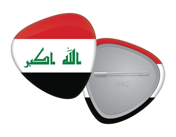 Série de emblemas de bandeira vetorial - Iraque — Vetor de Stock