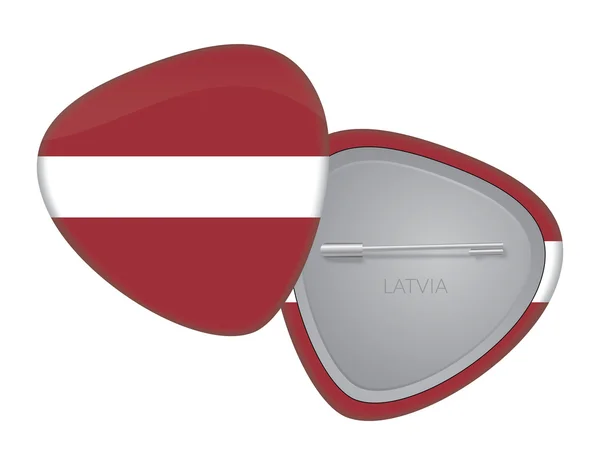 Vector Flag Badge Series - Latvia — Stock Vector