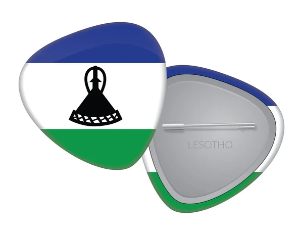 Vector Flag Badge Series - Lesotho — Stock Vector