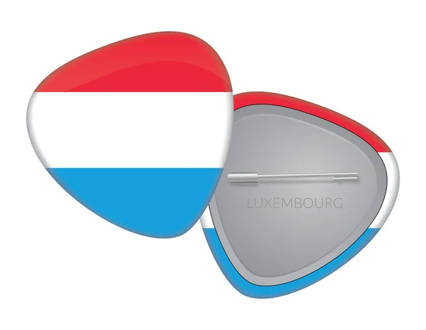 Vector Flag Badge Series - Luxembourg — Stock Vector