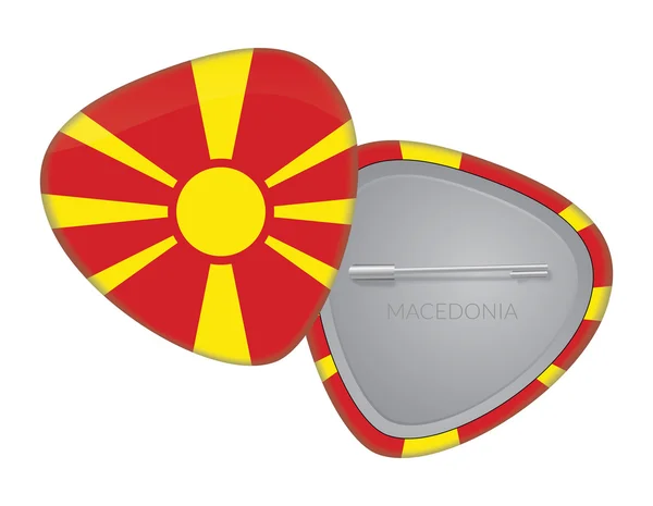 Vector Vlag Badge Series - Macedonië — Stockvector