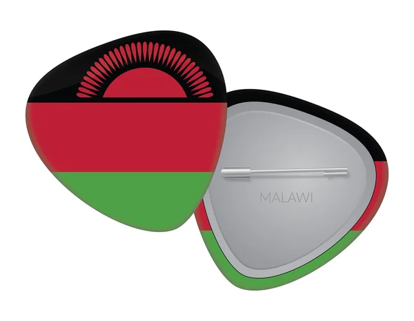 Vector Flag Badge Series - Malawi — Stock Vector