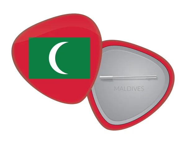 Série de Badge drapeau Vector - Maldives — Image vectorielle