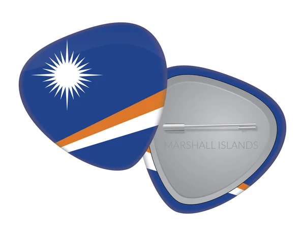 Vector Flag Badge Series - Marshall Islands — Stock Vector