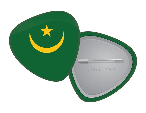 Vektor vlajky odznak Series - Mauritánie — Stockový vektor