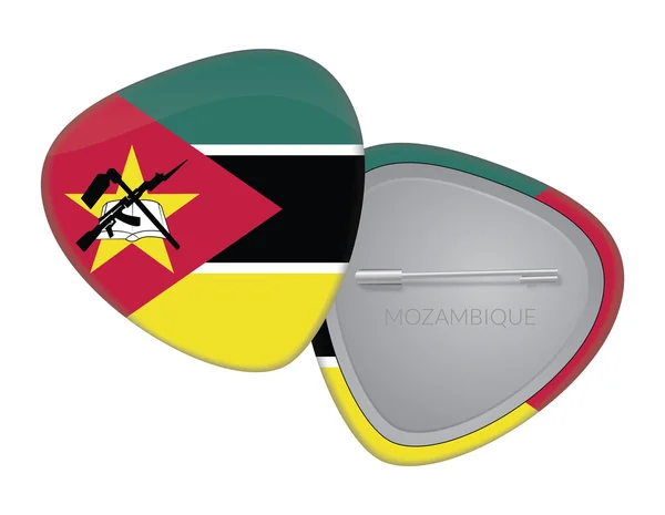 Vector Flag Badge Series - Mozambique — Stock Vector