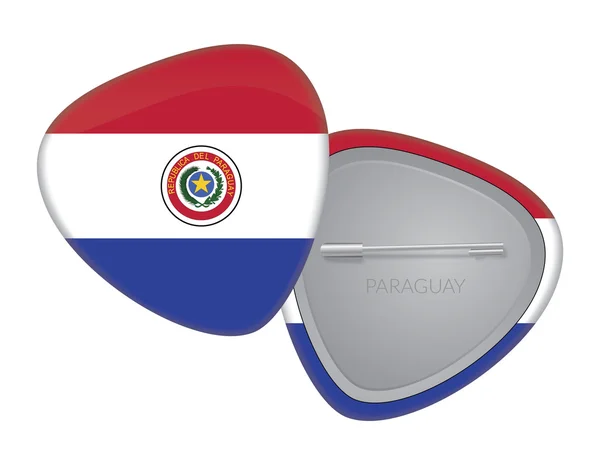 Vector bandera insignia serie - Paraguay — Archivo Imágenes Vectoriales